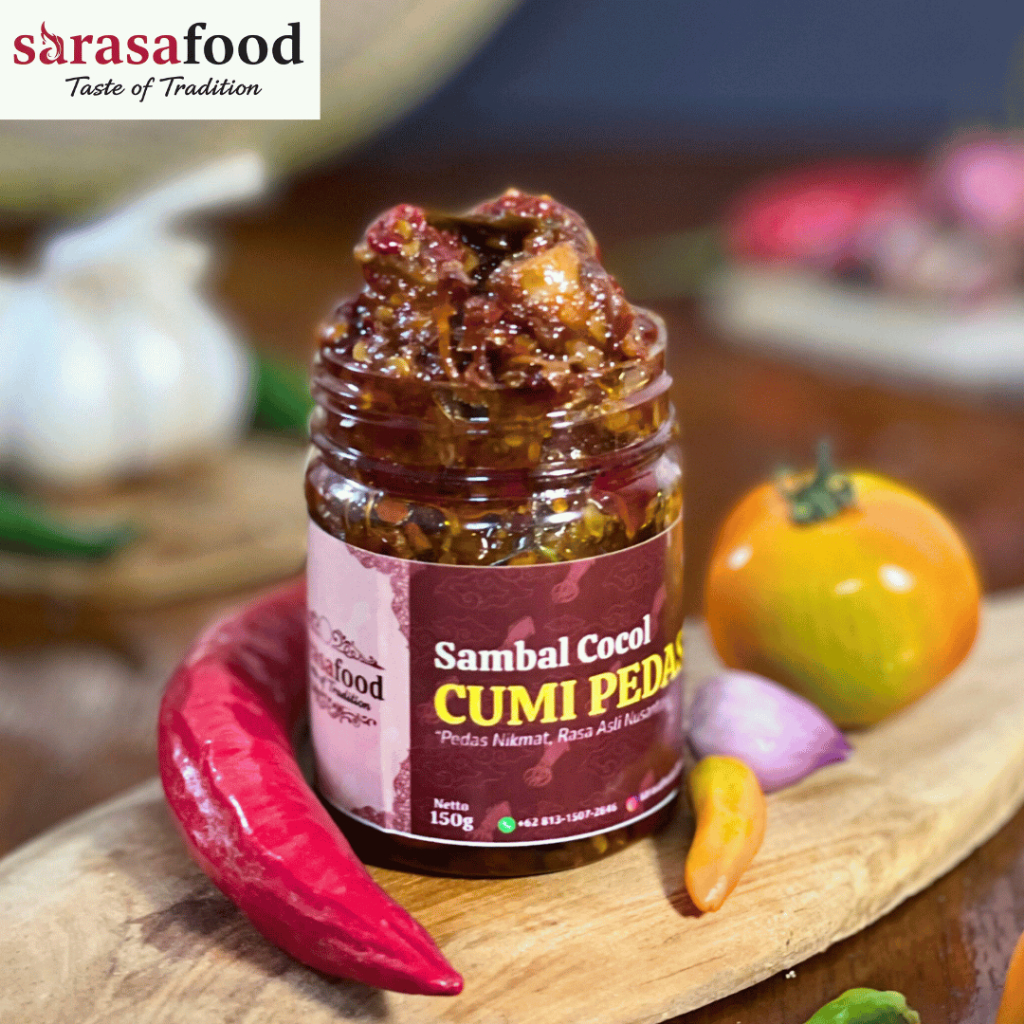 

Sambal Cocol Sarasafood 150 gram - Sambal Cumi Pedas Nikmat 150g - Kemasan Baru