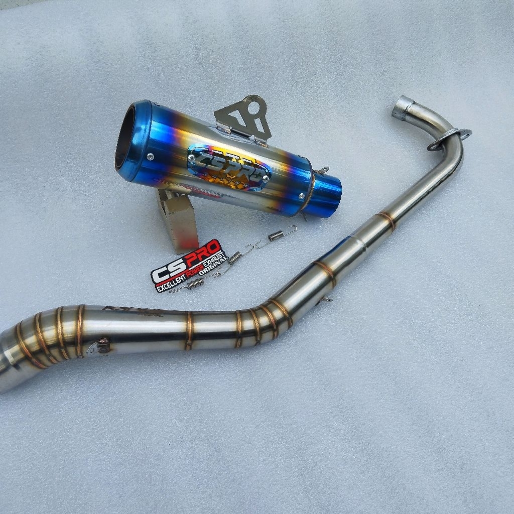 Knalpot original Cs Pro original model CLD pipa leher kolong all bebek Jupiter z Jupiter z1 vega r/z