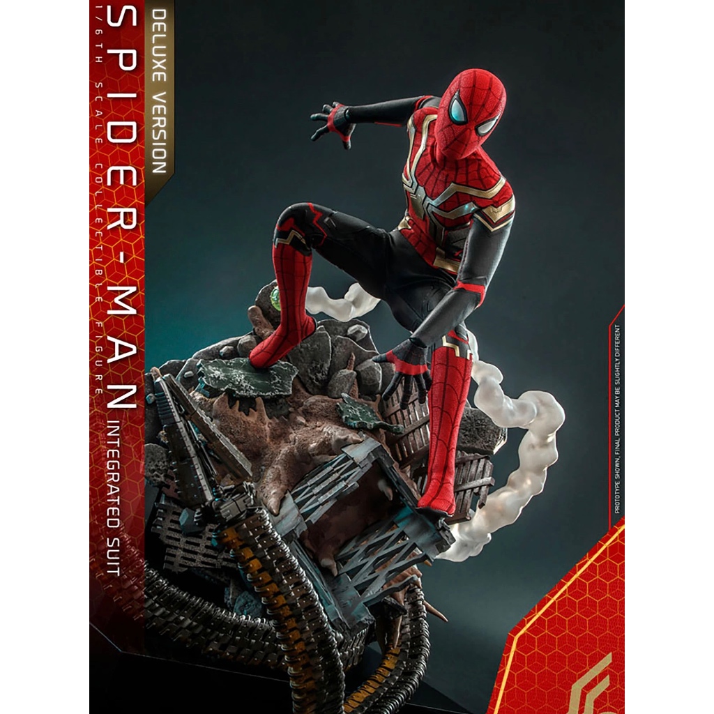 Hot Toys 1:6 | Spiderman Integrated Suit Deluxe Version Spiderman No Way Home | Movie Masterpiece Ac