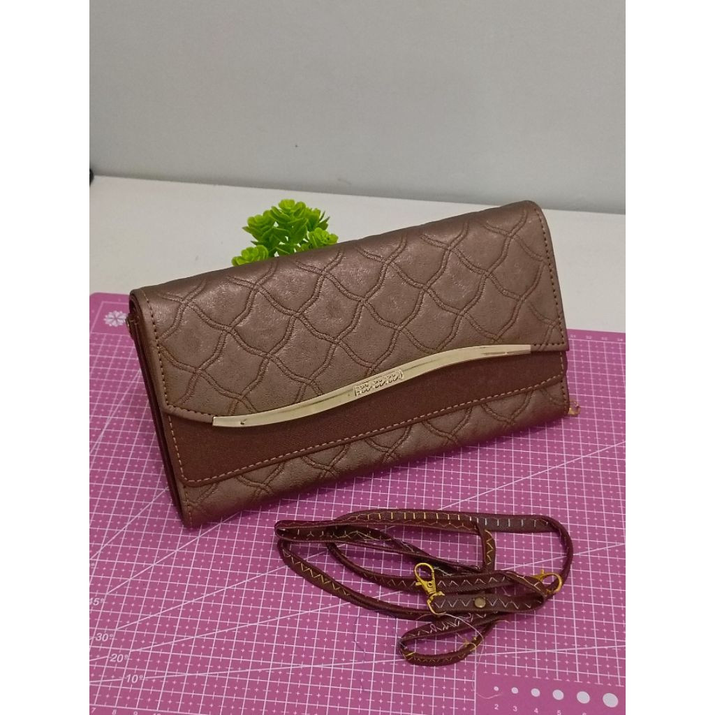 Tas dompet cewek warna Bronze