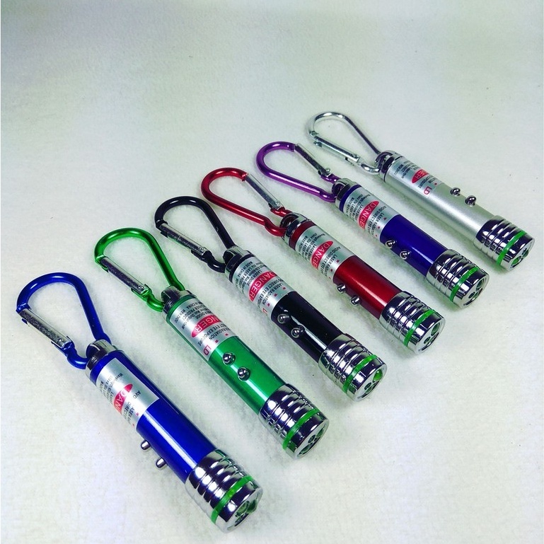 Laser Pointer Motif Polos / Senter Mini / Mainan Gantungan Lampu