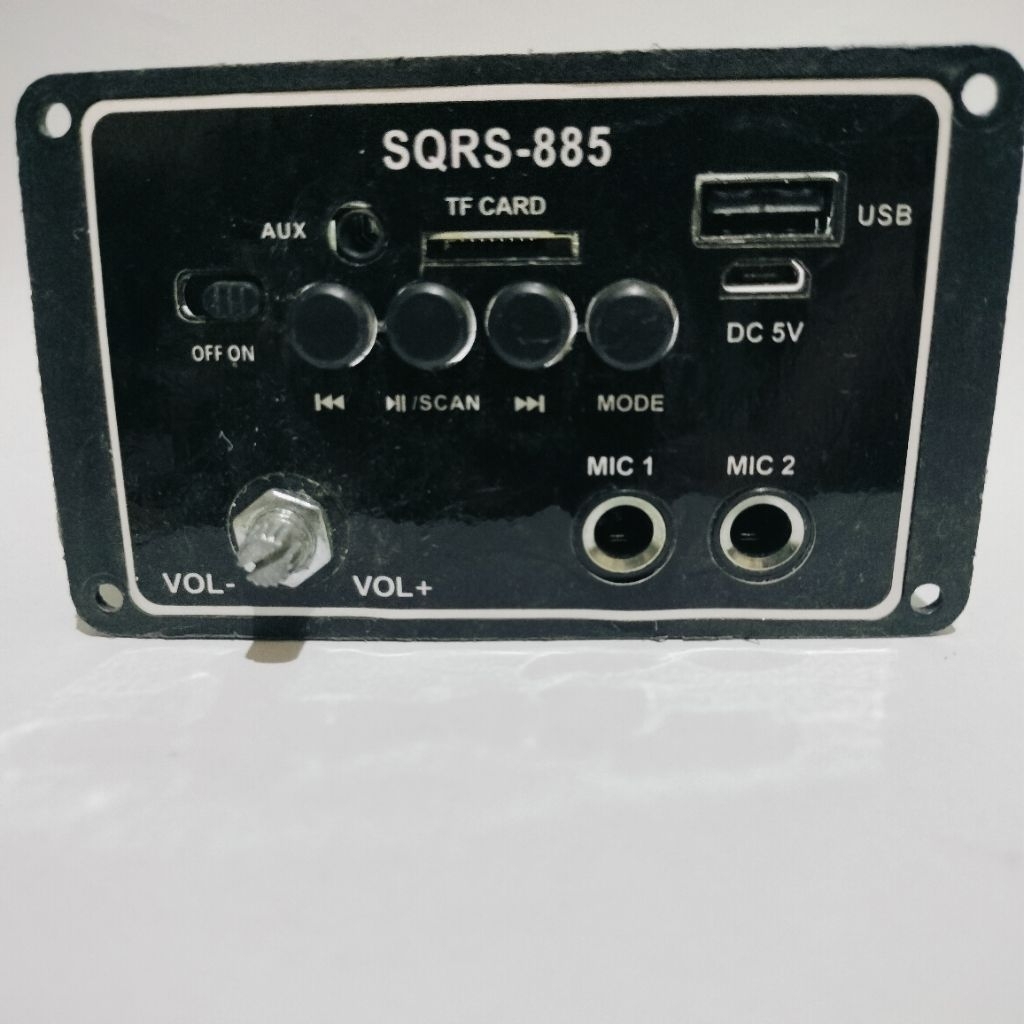 Modul Frame Music Box SQRS 885 Bluetooth MP3 2 Jack Karaoke