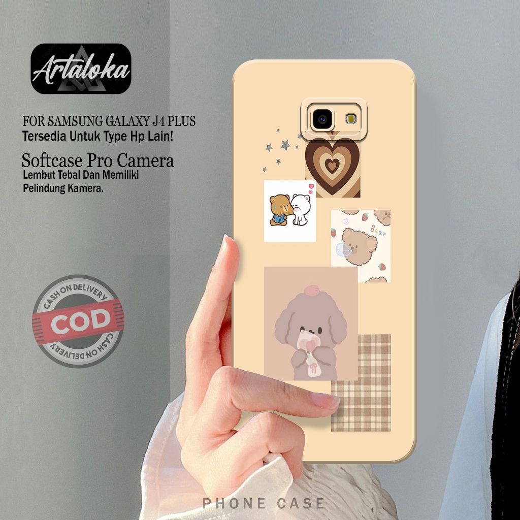 Softcase Hp Samsung Galaxy J4 Plus Fashion Case Kartun Case Samsung Galaxy J4 Plus Silikon TPU Pro C