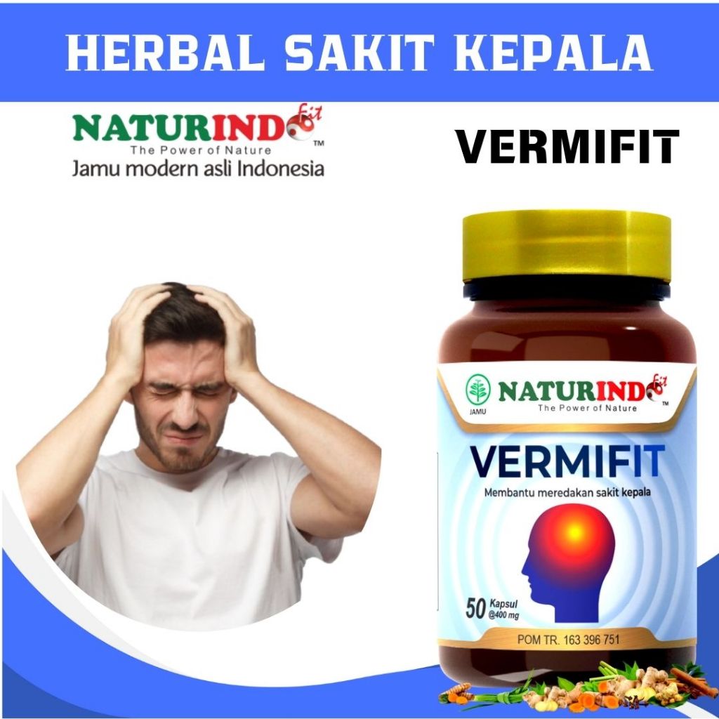 Obat Sakit Kepala Menahun Obat Vertigo Migren Obat Herbal Sakit Kepala Vertigo Vermifit Ampuh Asli