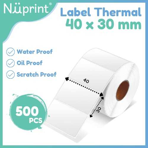

NUPRINT STIKER LABEL THERMAL40X30 - 40 X 30 ISI 500