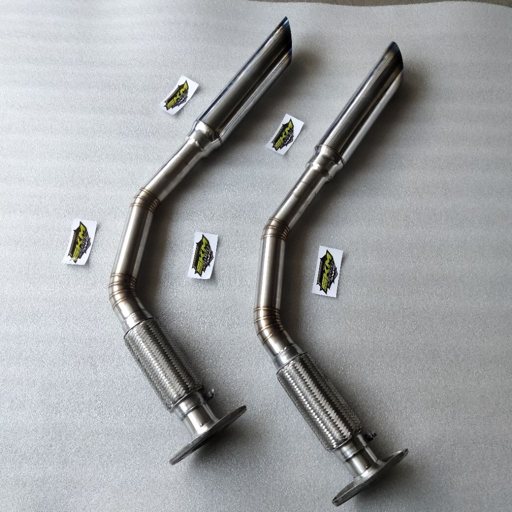 KNALPOT CUMI L300 BUANG SAMPING STENLIS PNP (BENTUK J)