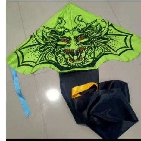 layangan kain parasut motif naga