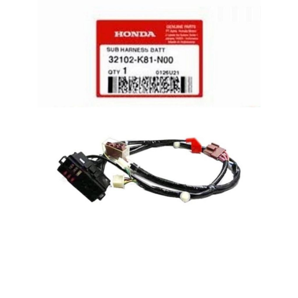 32102-K81-N00 Sub Harness Battry Kabel Body Box Sekring Beat Eco K81 Original AHM