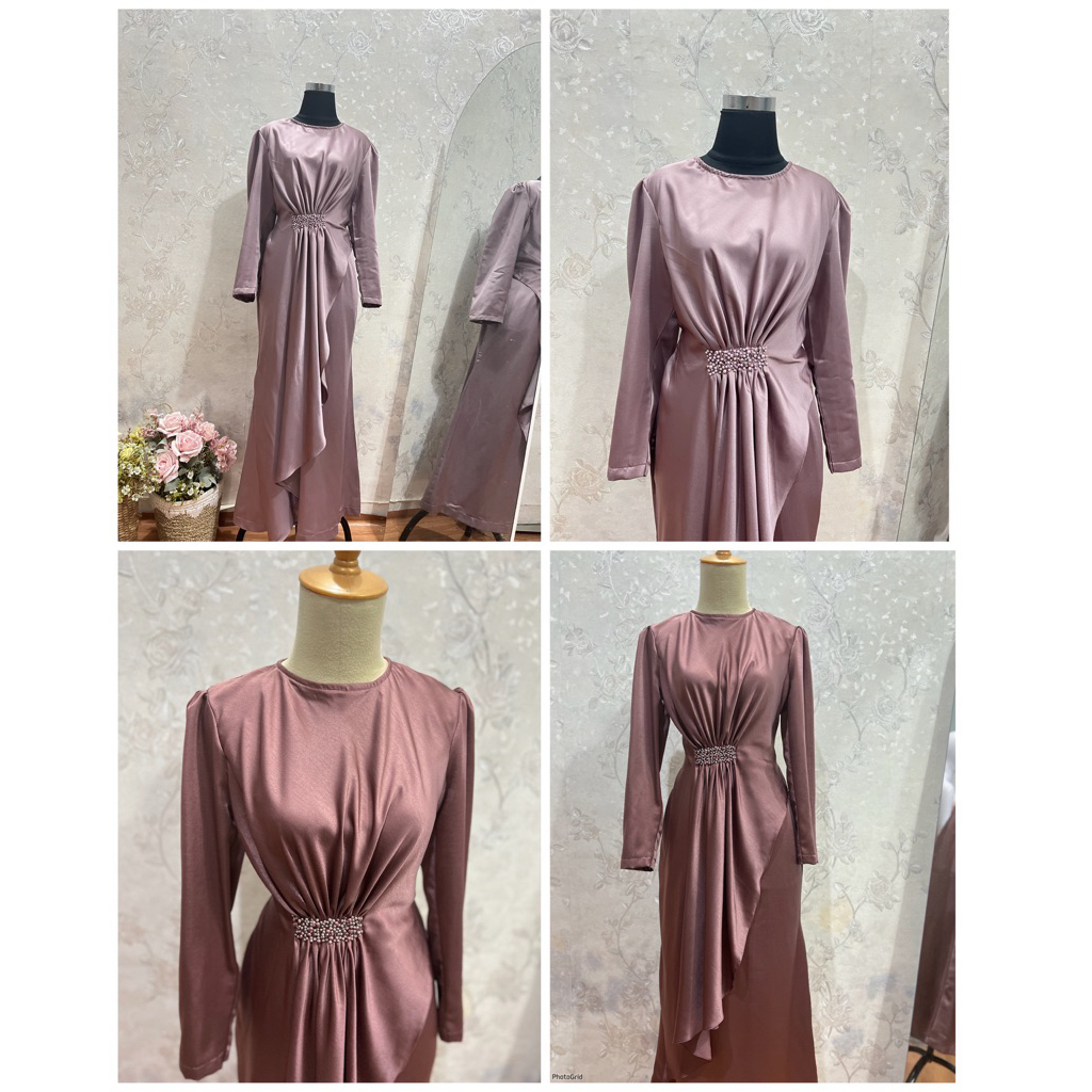 Gaun Turkey mewah simple | gaun kondangan | gaun muslimah | bridesmaid dress