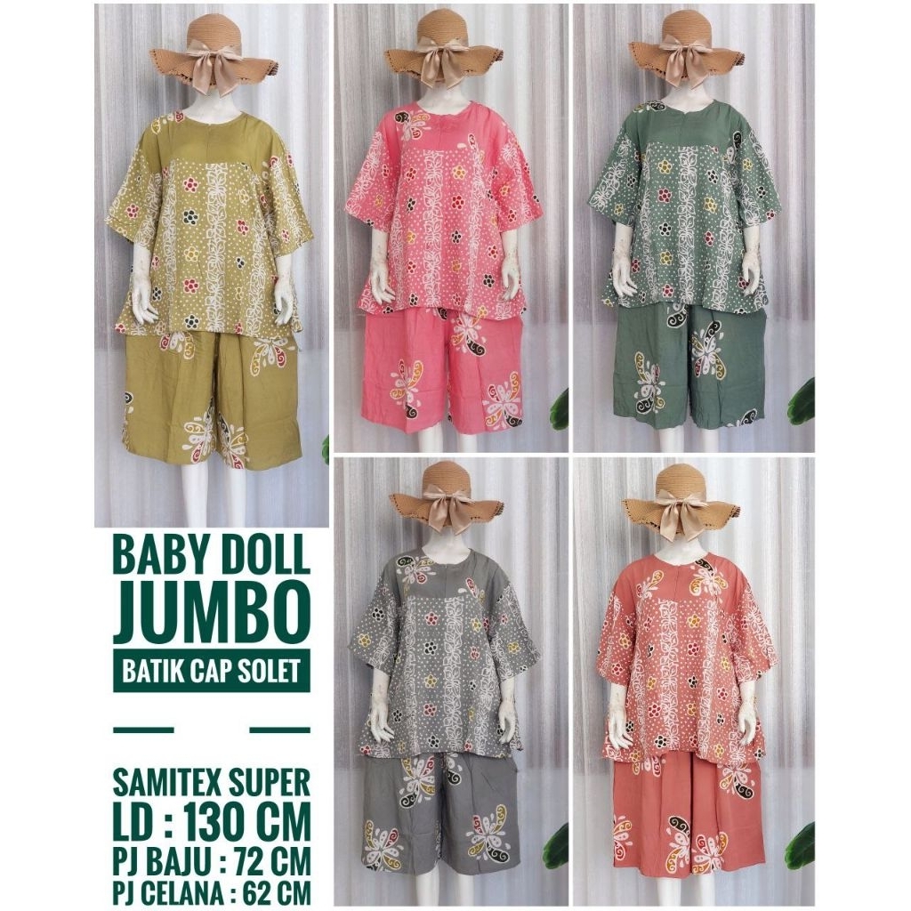 Babydoll Batik/Kulot Pendek batik/Babydoll Jumbo