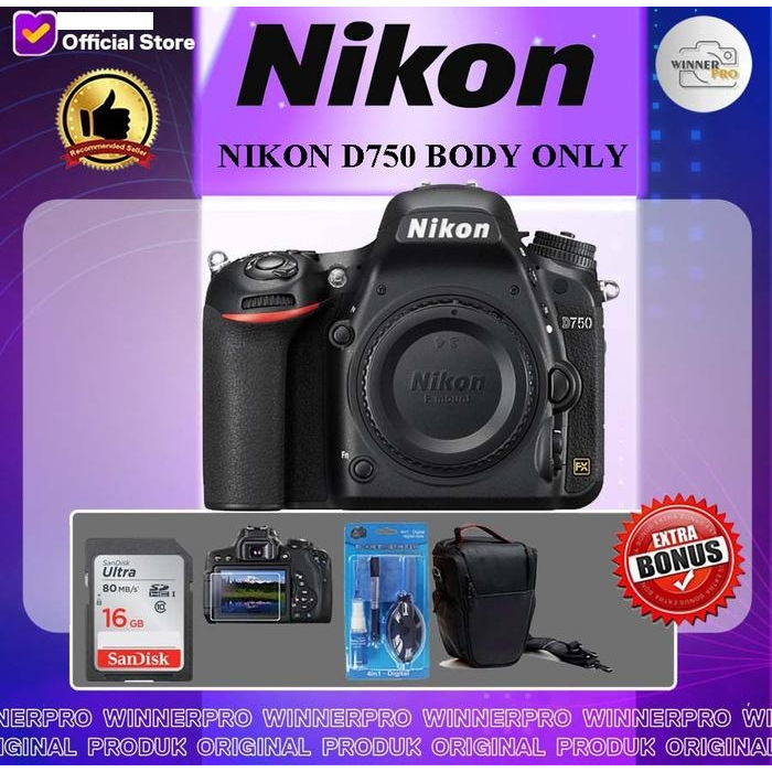 NIKON D750 BODY ONLY - KAMERA NIKON D750 BODY ONLY PAKET