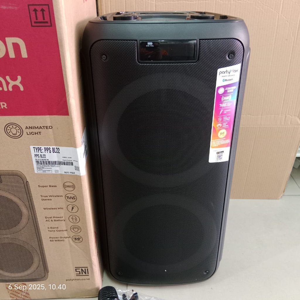 Polytron PPS 8L22 Speaker Party Speaker Bluetooth Karaoke Speaker Portable