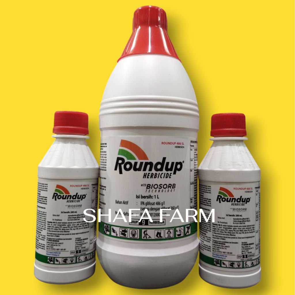 Roundup 486 SL - Herbisida Sistemik Racun Rumput Liar