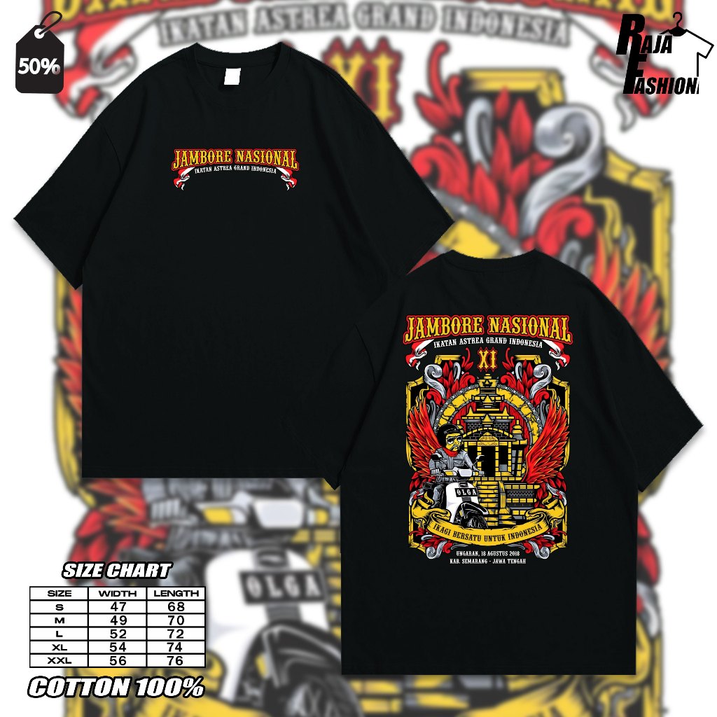 Kaos Jambore Nasional - Ikatan Astrea Grand Indonesia - Kaos Astrea Grand - Apparel Jambore Nasional