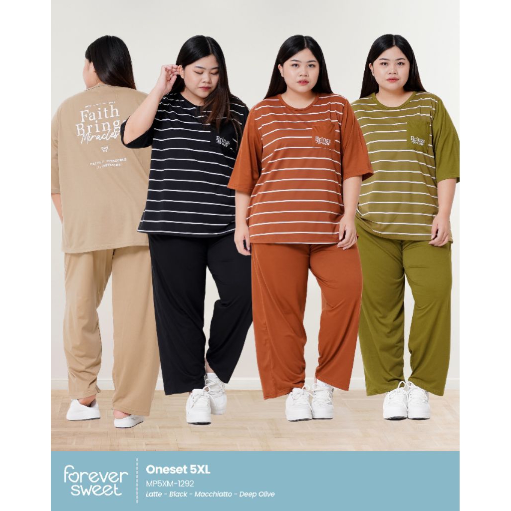 Oneset Babydoll Celana Panjang Forever Jumbo 5XL