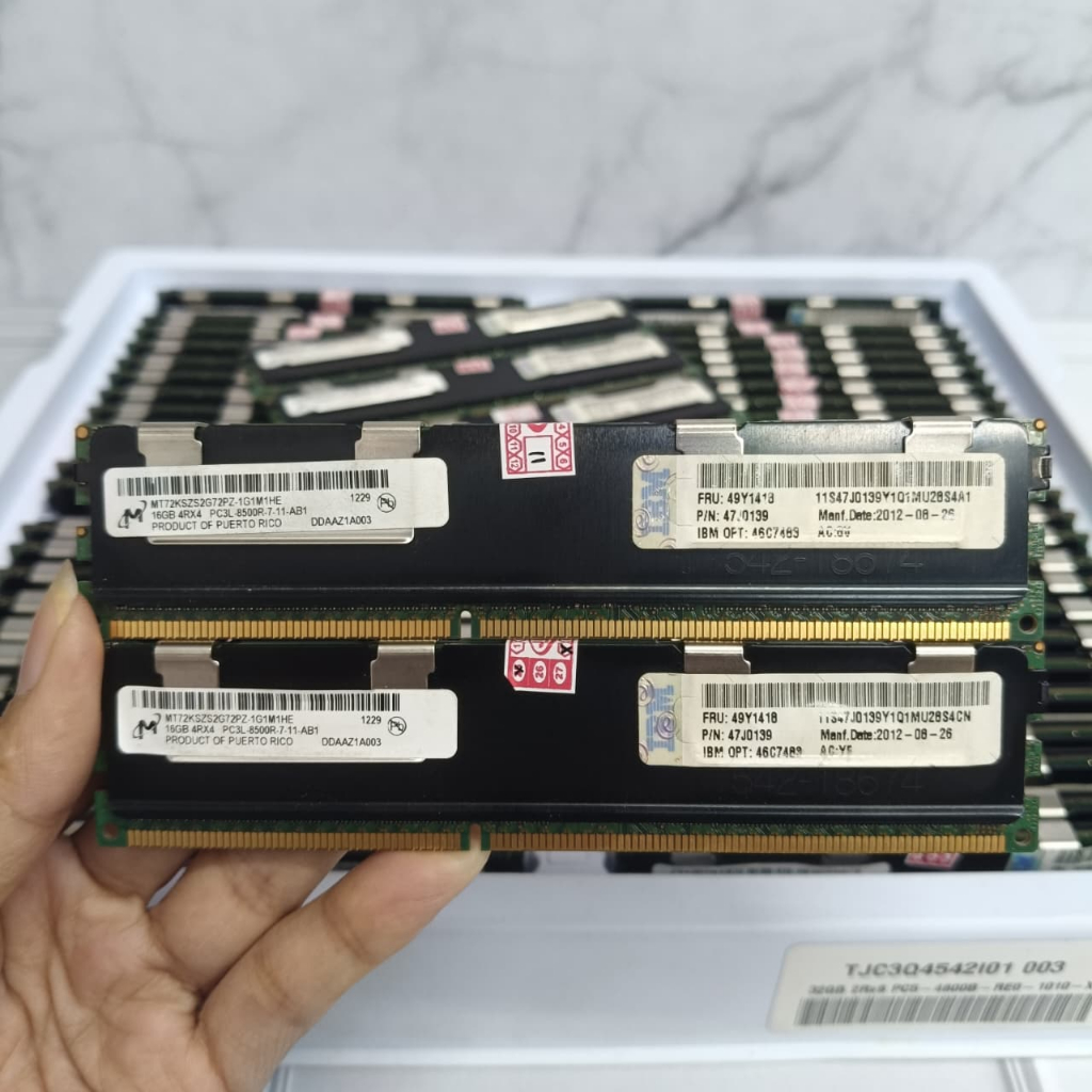 Ram/Memory Server 16Gb DDR3 PC3L-8500R ECC Registered For server Xeon
