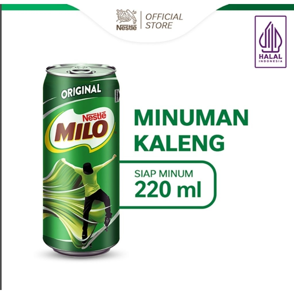 

Milo Minuman Susu Coklat Kaleng 220 ml