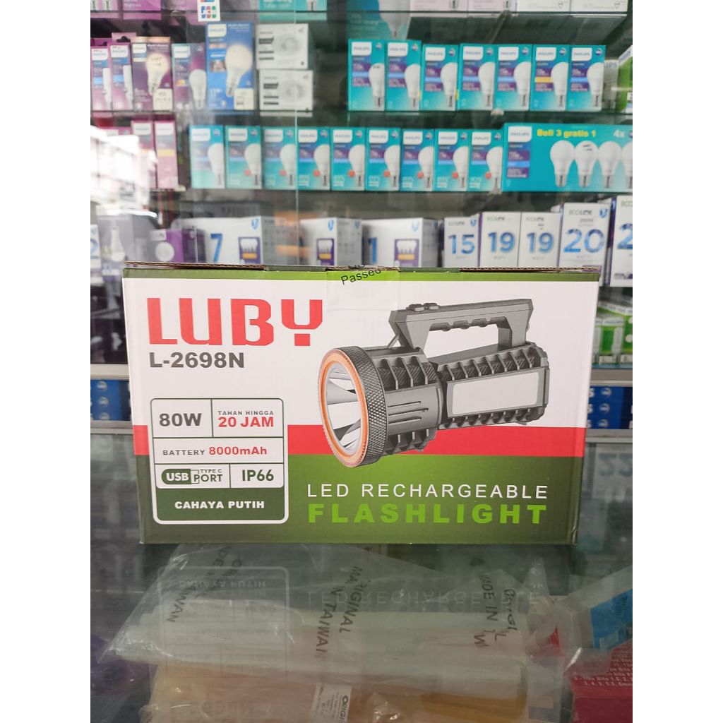 Senter Tangan Luby L-2698N(80watt)(Hanya Khusus Batam)