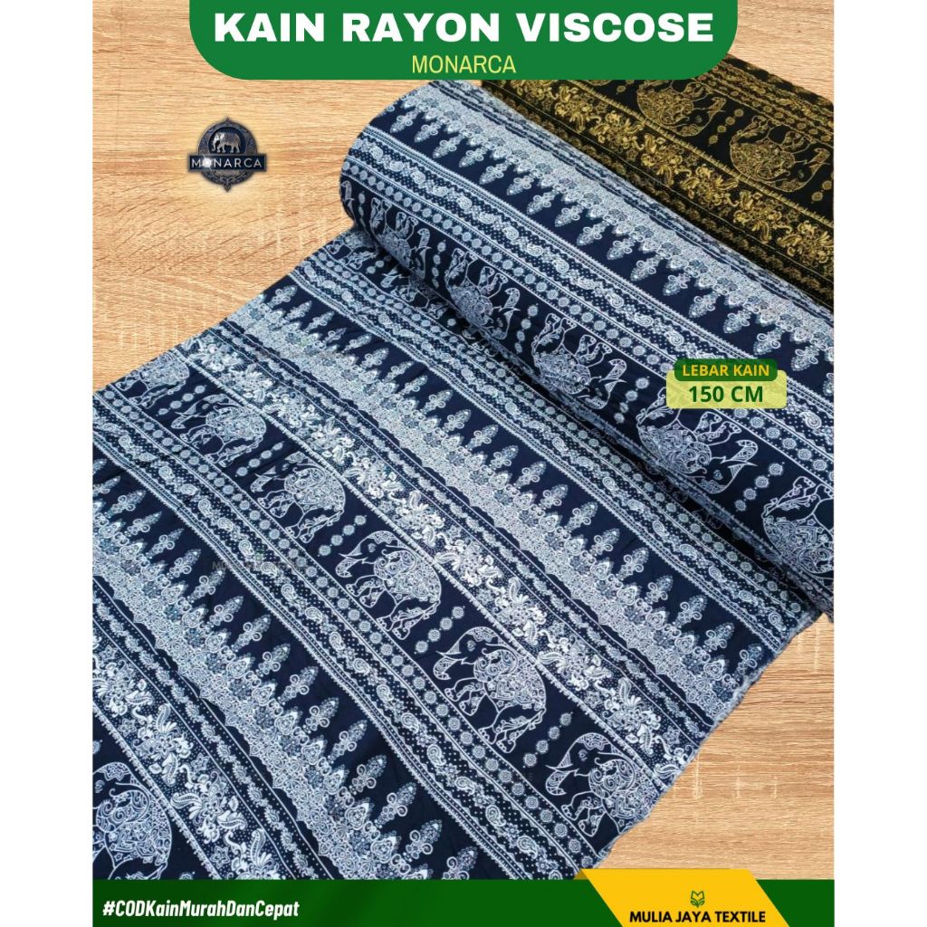 Kain Motif Adem, Rayon Viscose, Untuk Gamis, Mukena, Setelan NRA