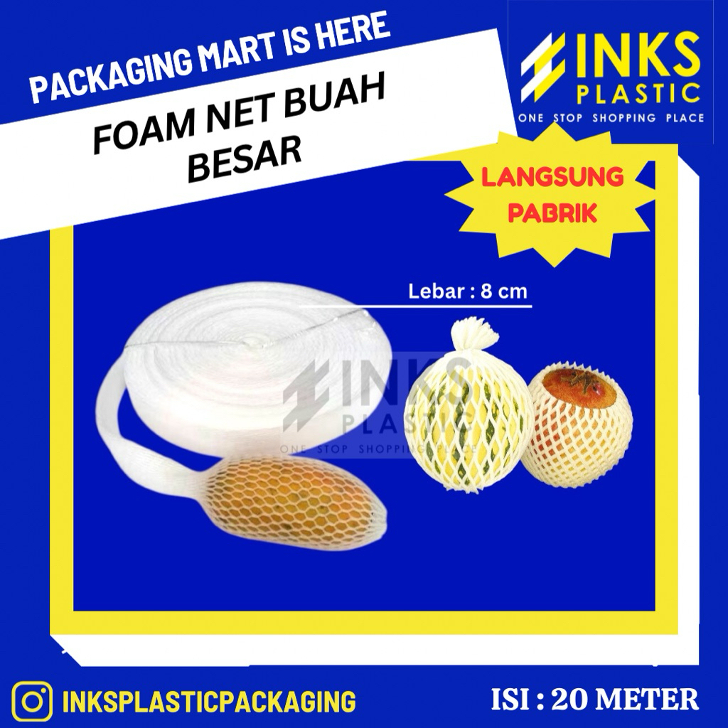 FOAM NET BUAH BESAR SARUNG BUSA JARING PEMBUNGKUS