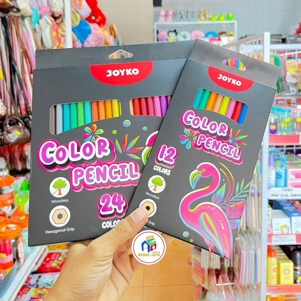 

JOYKO Woodless Color Pencils Pensil Warna Tanpa Kayu/12 Warna/24 Warna CP-0133