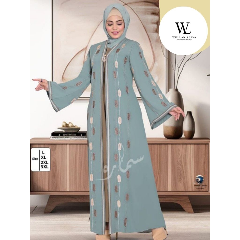 Abaya Mesir Original Premium Bahan Hareer Egypt ✨ Elegan Adem Jatuh