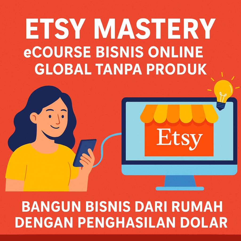 (54) Etsy Mastery Indonesia – eCourse Bisnis Online Global Tanpa Produk | Cara Jualan di Etsy Dari N