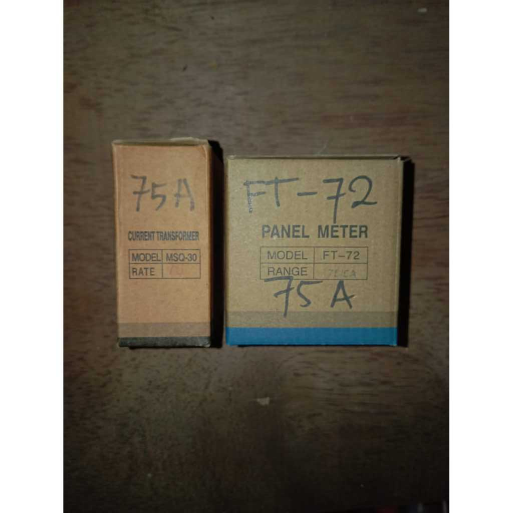 [PAKET HEMAT] Fort Panel Meter FT-72 75A + CT MSQ30 75A