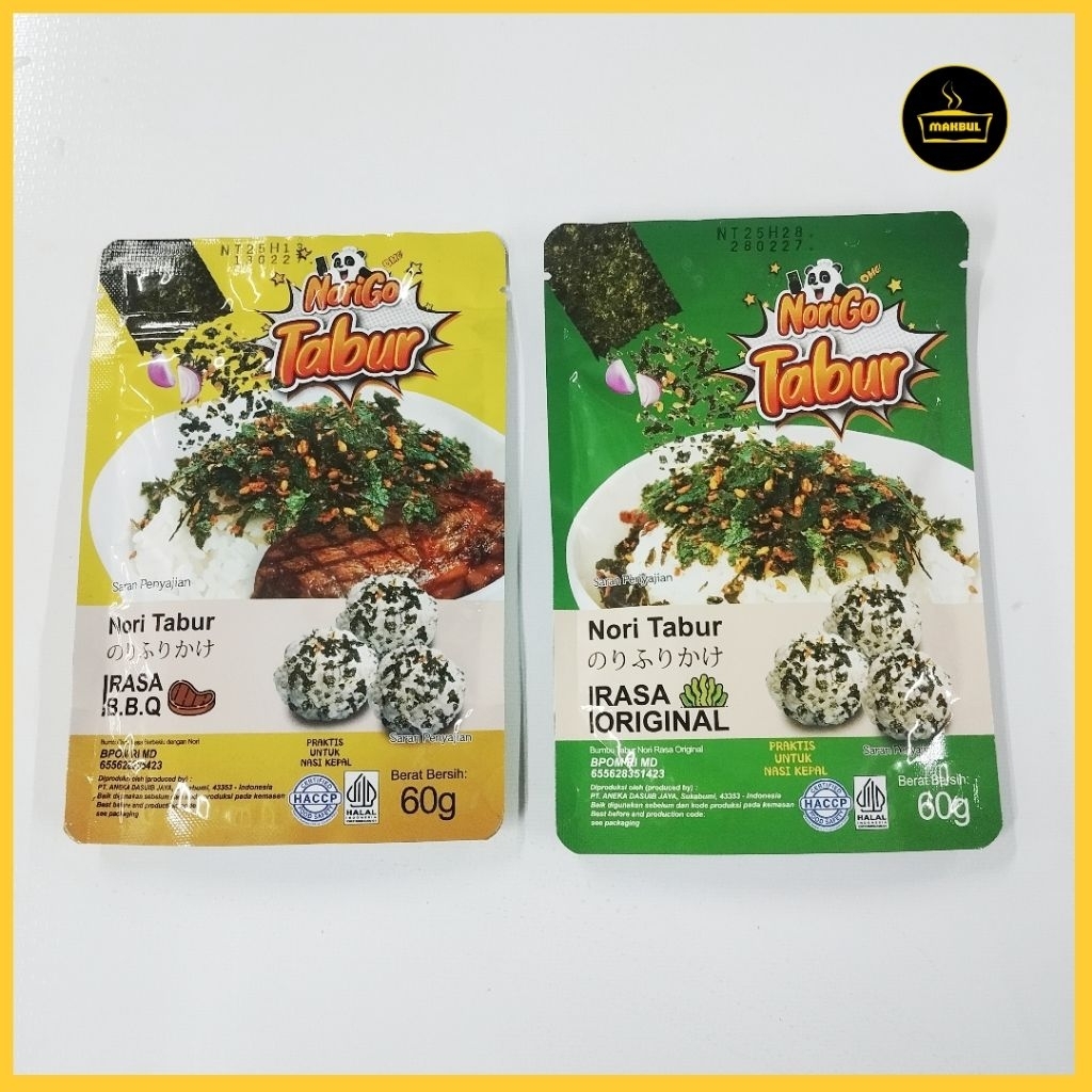 

NoriGo Nori Tabur Rasa Original dan BBQ 60gr