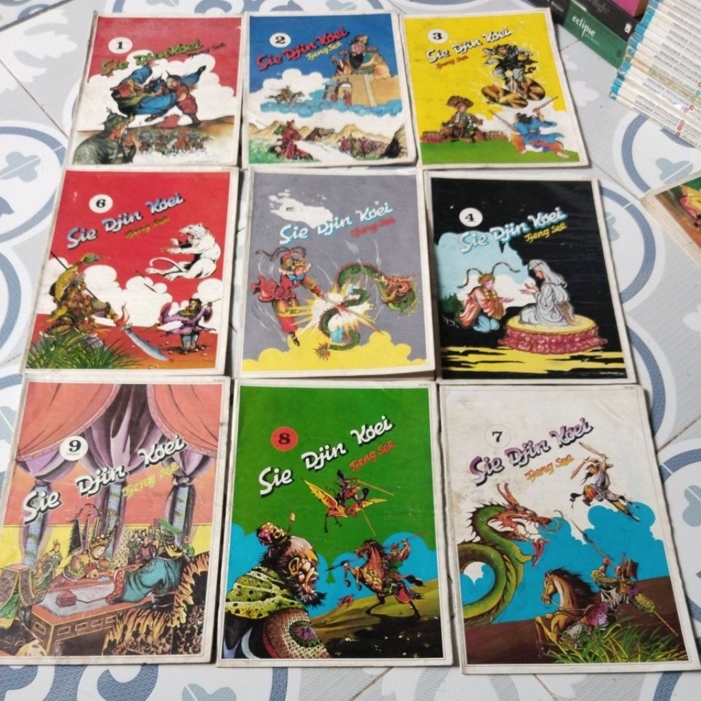 buku cerita klasik bergambar ( sie Djin koei)vol 1/2/3/4/5/6/7/8/9TAMAT