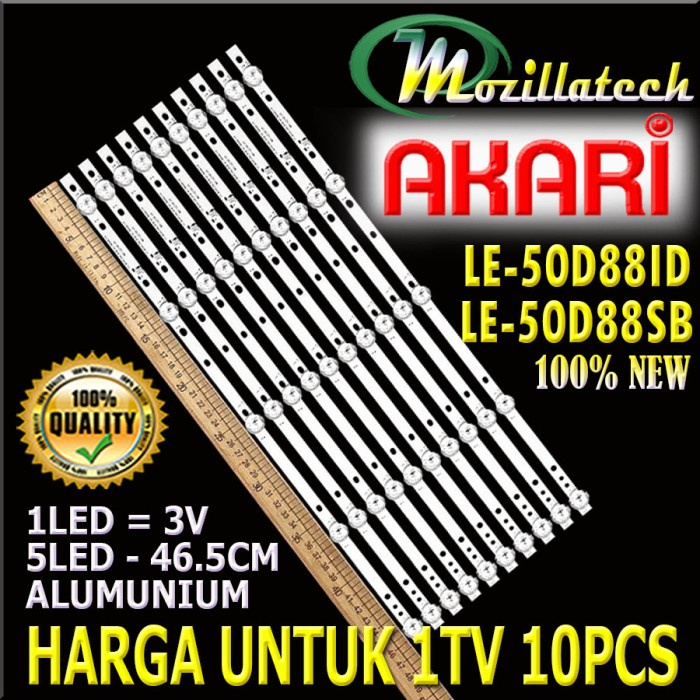 BACKLIGHT AKARI 50 LE-50D88 LE-50D88ID LE-50D88SB LE50D88 LE50D88ID LE50D88SB