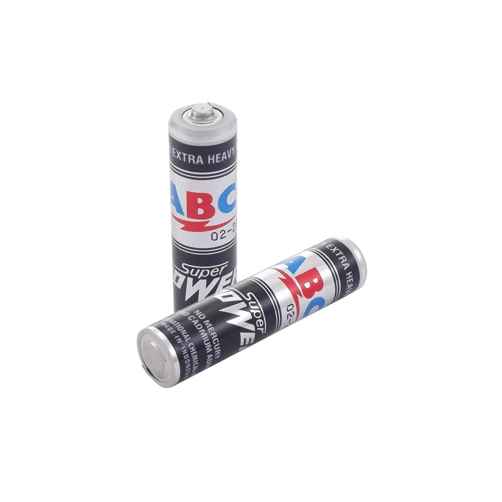 BATU BATERAI / BATERAI ABC DRY CELL AAA / BATERAI ABC AAA / BATERAI ABC A3 HITAM