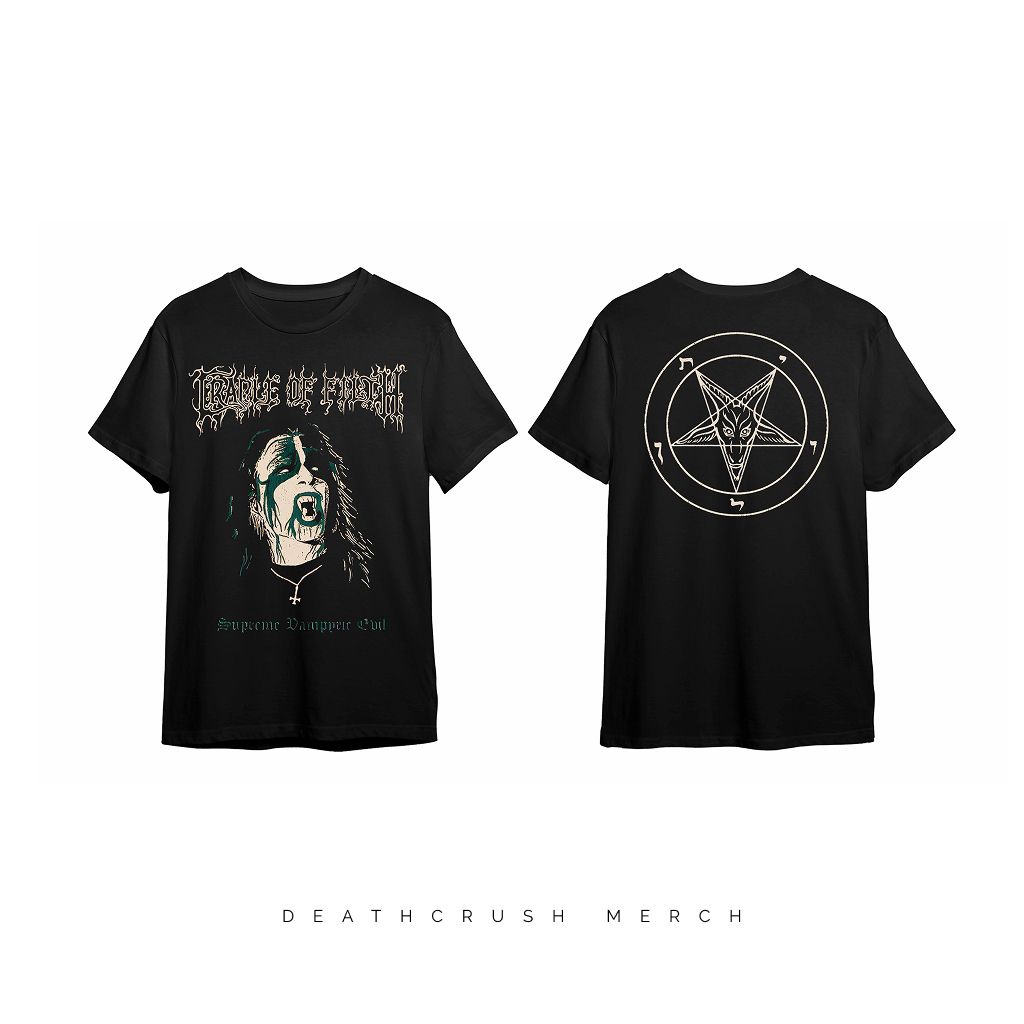 Kaos Cradle Of Filth - Supreme Vampyric Evil Baju Metal Original Distro Kaos Black Metal Baju Distro