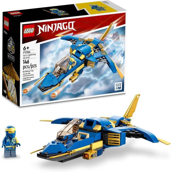 Mainan Pesawat Koleksi LEGO 71784 NINJAGO Jay’s Lightning Jet EVO - Kids, Toy