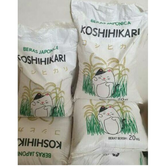 Beras Jepang Sushi Japonica KOSHIHIKARI Kemasan 20 kg Japonica Rice