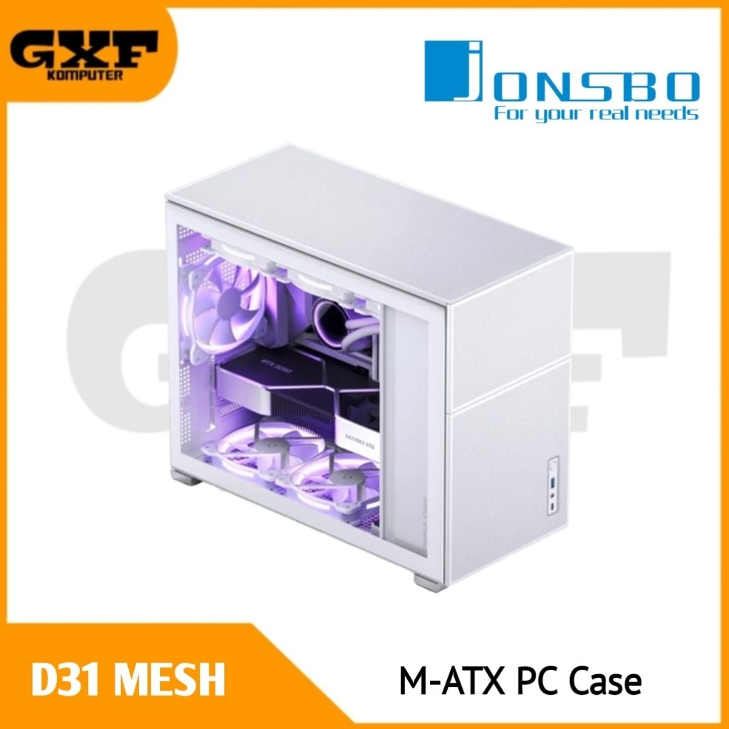 JONSBO D31 Mesh White M-ATX PC Case