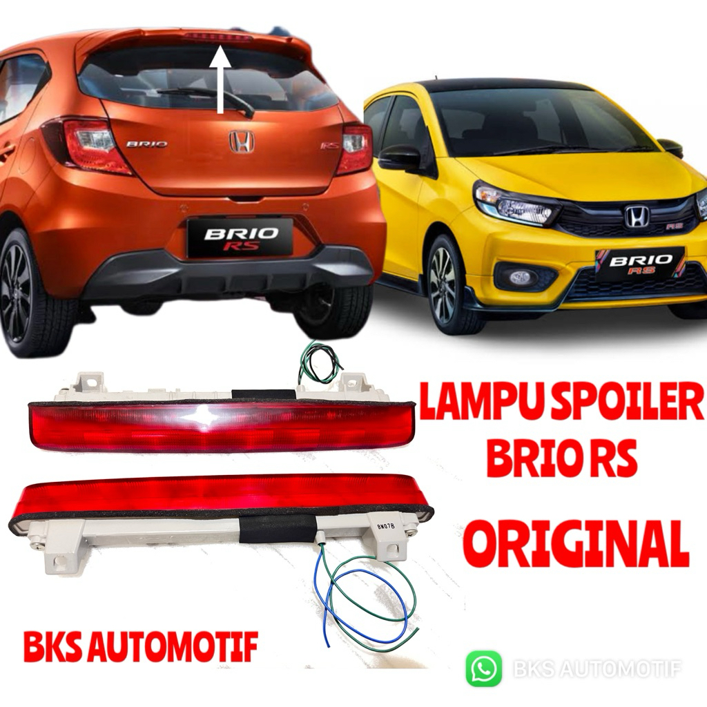 LAMPU SPOILER BAGASI HONDA BRIO RS, BRIO GEN 2 ORIGINAL