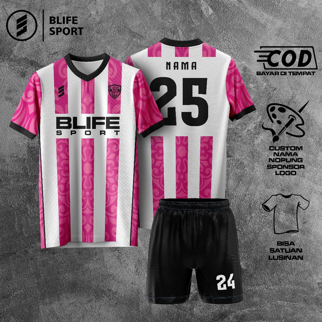[ COD BISA SATUAN ] JERSEY FUTSAL/BOLA CUSTOM FULL PRINTING