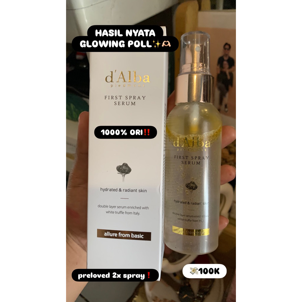 PRELOVED FIRST SPRAY SERUM D'ALBA