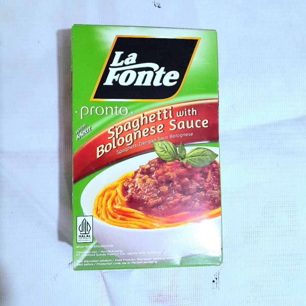 

LAFONTE spaghetti with bolognese sauce 117gr