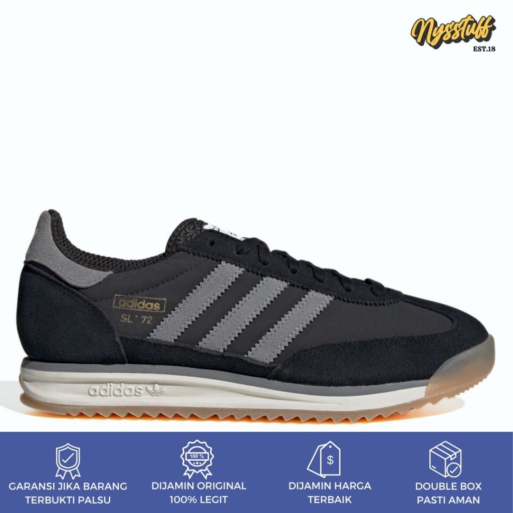 Adidas SL 72 RS Black Grey ORIGINAL