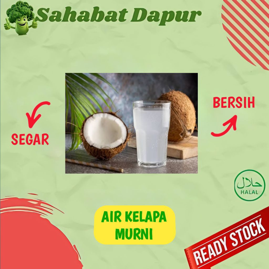

Air Kelapa Tua Murni ±800Ml - Sayur Palembang