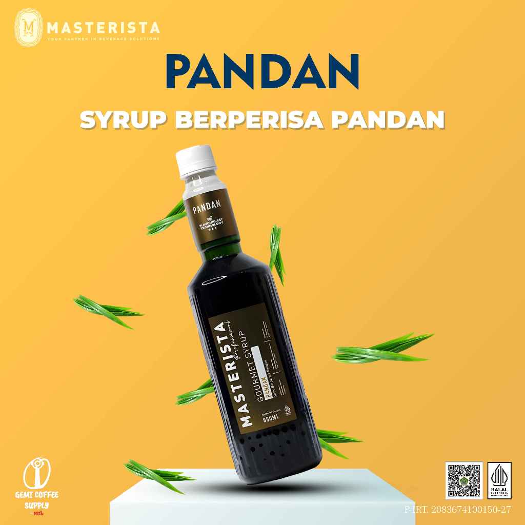 

Masterista Flavour Syrup - Pandan 850ml