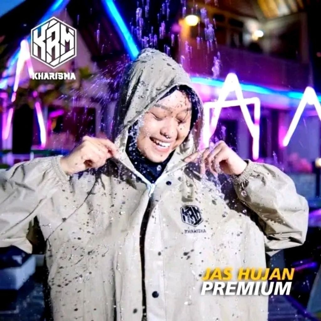 KHARISMA Jas Hujan  Setelan Jaket Celana PRIA & WANITA Mantel Anti Air Outdoor
