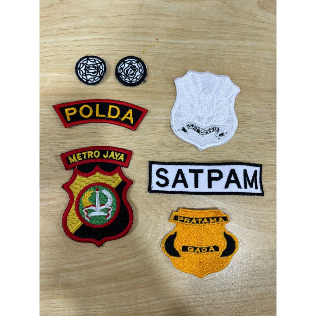 atribut bordir satpam