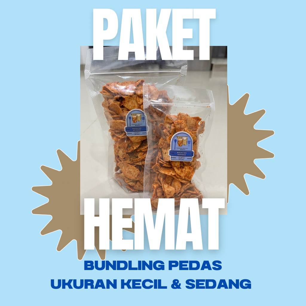 

Paket bundling HEMAT Basreng kriuk/Basreng tipis/Keripik Basreng
