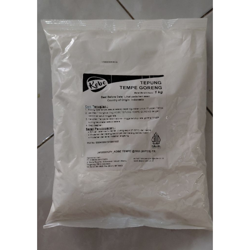 

Tepung Tempe Kobe 1 kg tepung mendoan