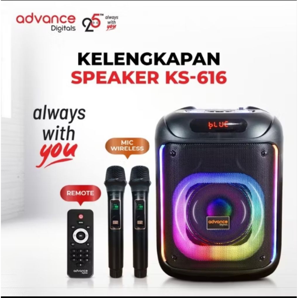 Karaoke Bluetooth Speaker Advance KS-616