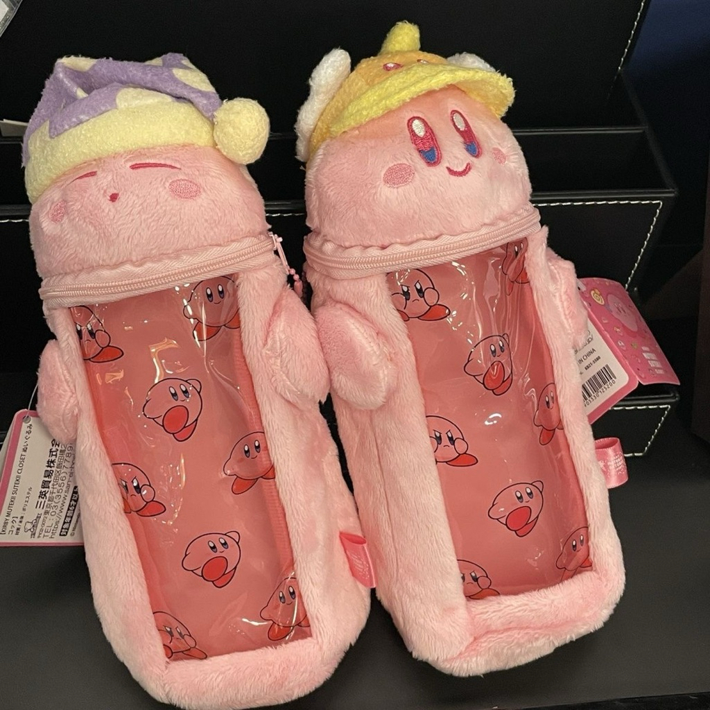 

[PREORDER] Pouch Kirby – Pensil Case Transparan Bulu Lucu 24x18 cm