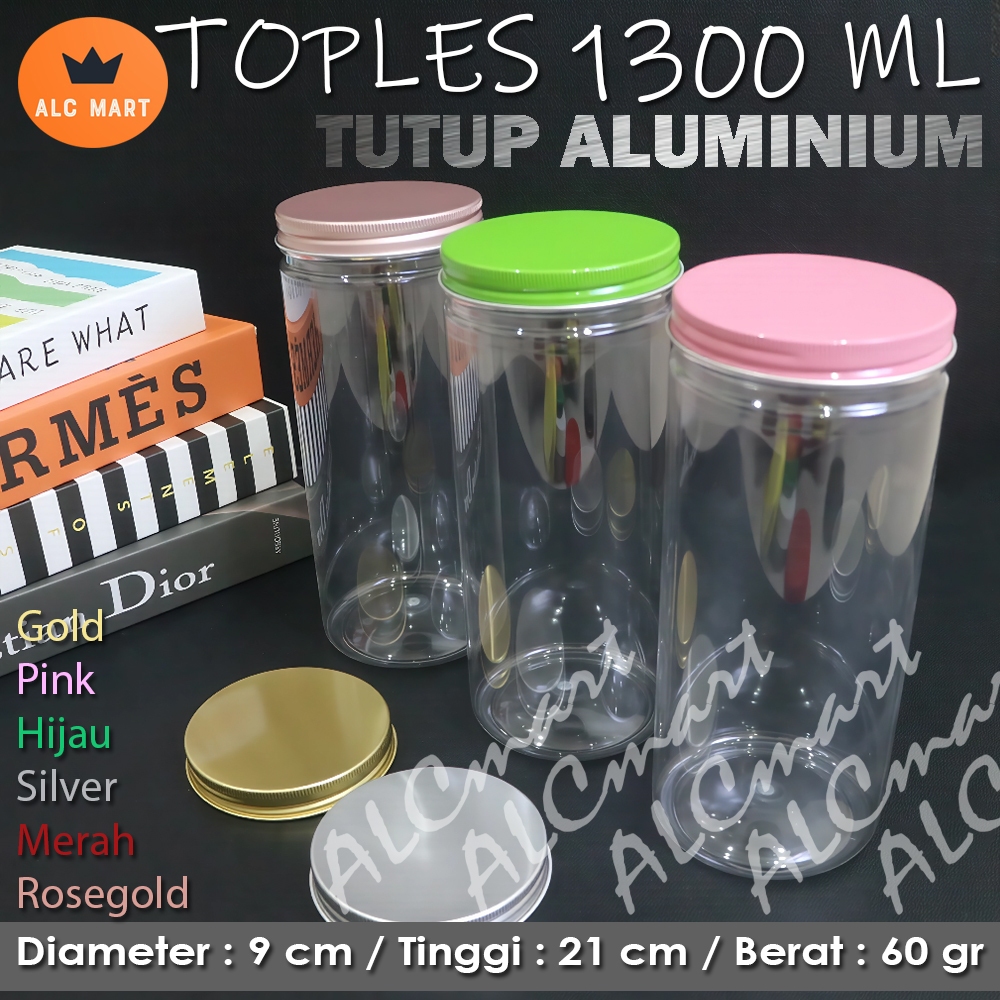 TOPLES 1300ML TUTUP ALUMINIUM / TOPLES PLASTIK 1300ML / TOPLES TABUNG 1300ML TUTUP ALUMINIUM